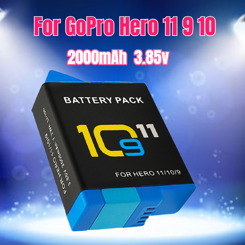 Drone Battery - แบตเตอรี่ 3.85V 2000mAh ถอดรหัสเต็มรูปแบบ สำหรับกล้อง GoPro