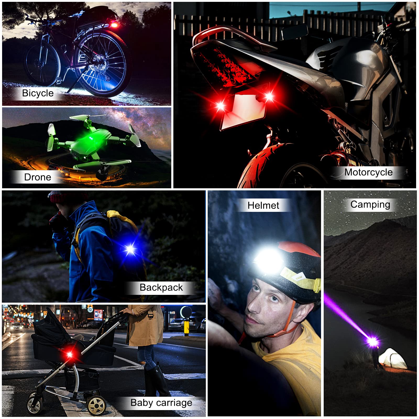 ไฟมอเตอร์ไซค์ ไฟโดรน ไฟแฟลช LE - Drone Led Light บทวิจารณ์และราคา