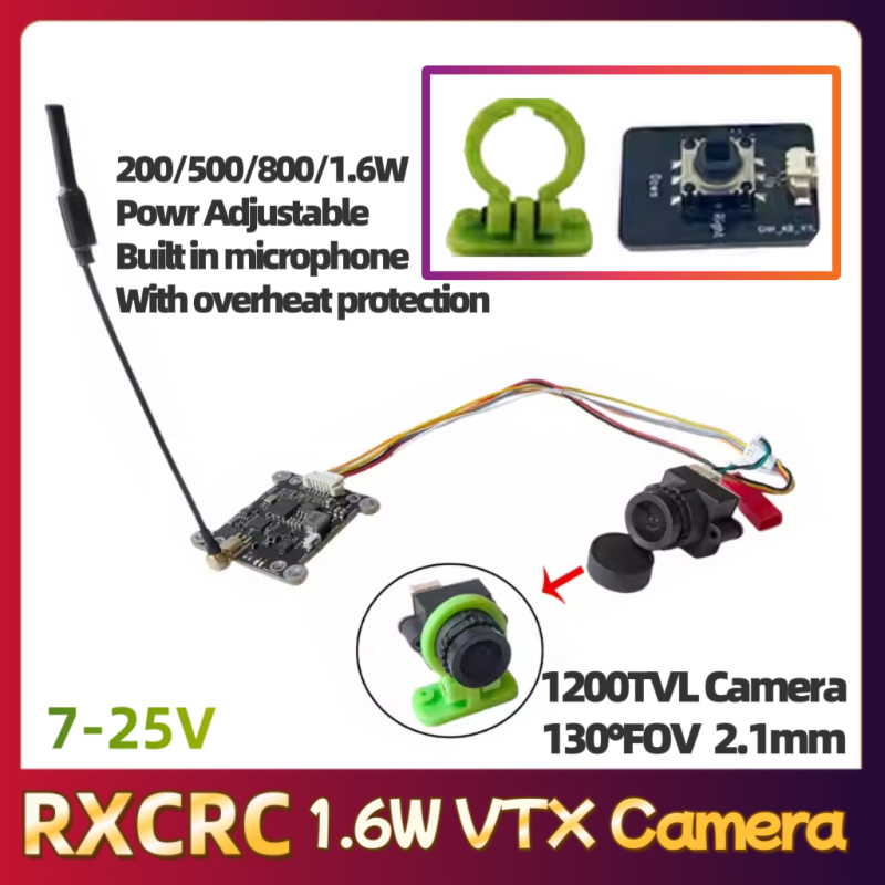 โมดูล RXCRC 5.8G 48CH 1.6W VTX - Drone Camera บทวิจารณ์และราคา